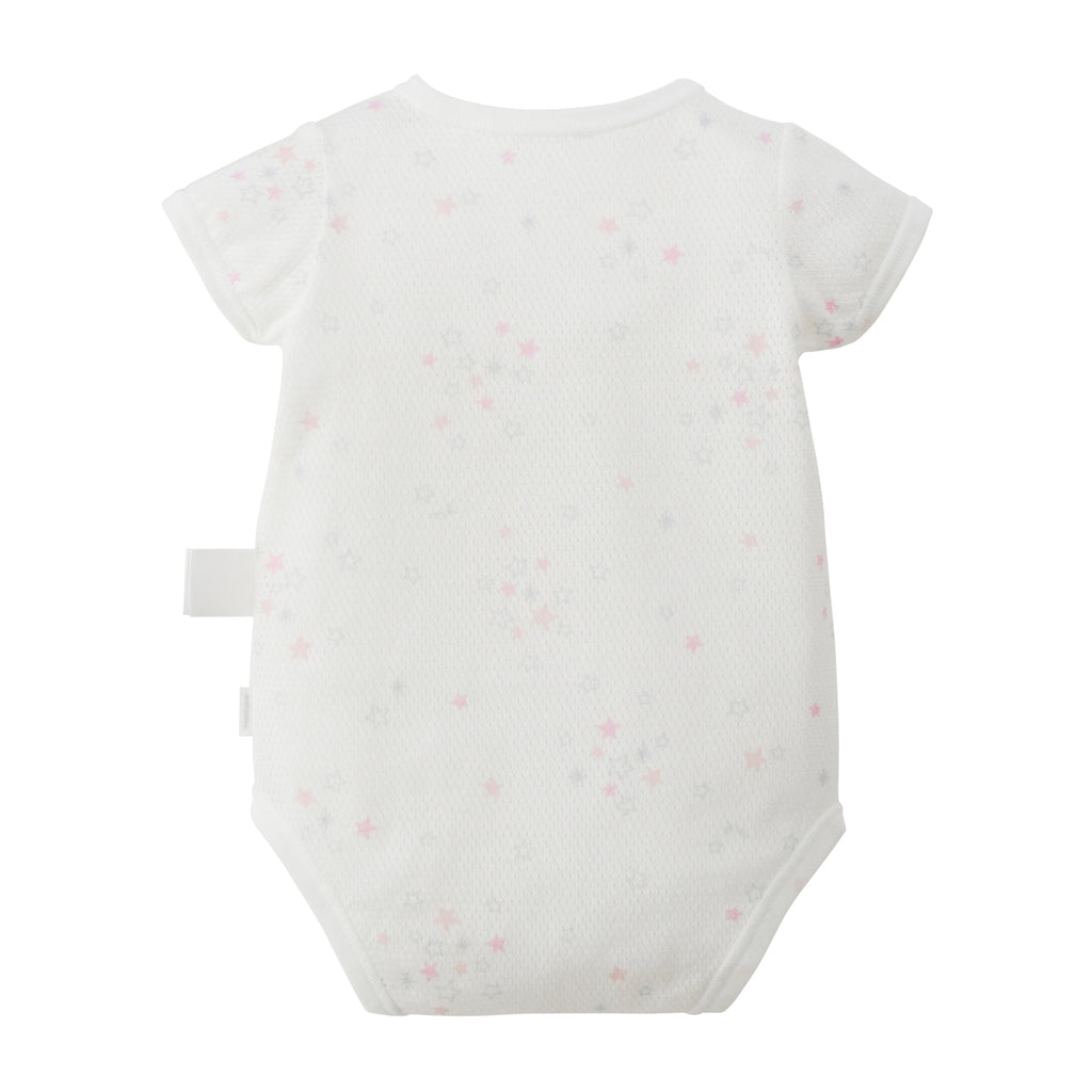 Pureveil Short Sleeve Front Opening Mesh Bodysuit