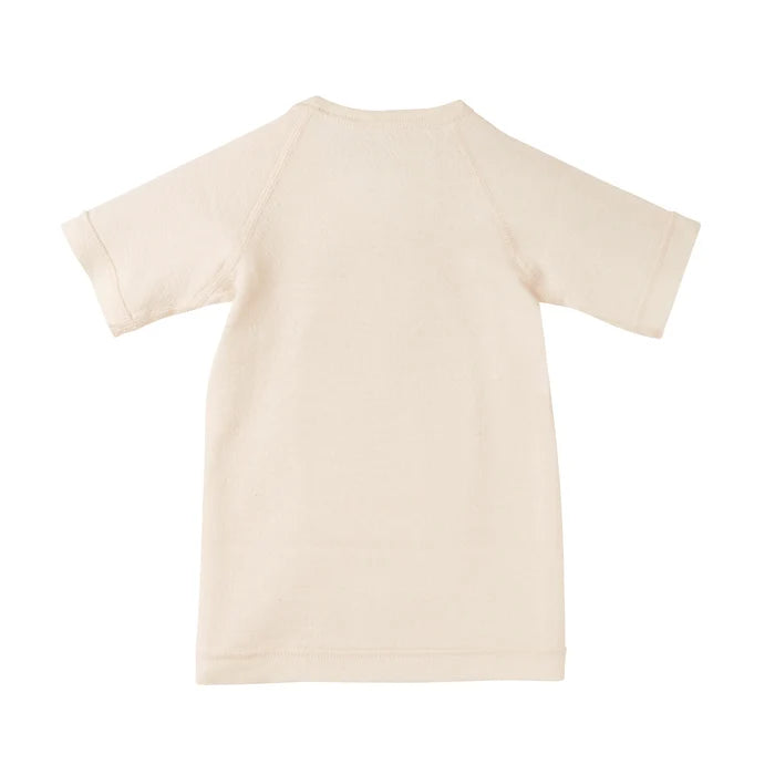GOTS Organic Cotton Wrap-Front Short Baby Undershirt