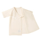 GOTS Organic Cotton Wrap-Front Short Baby Undershirt