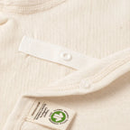 GOTS Organic Cotton Wrap-Front Short Baby Undershirt
