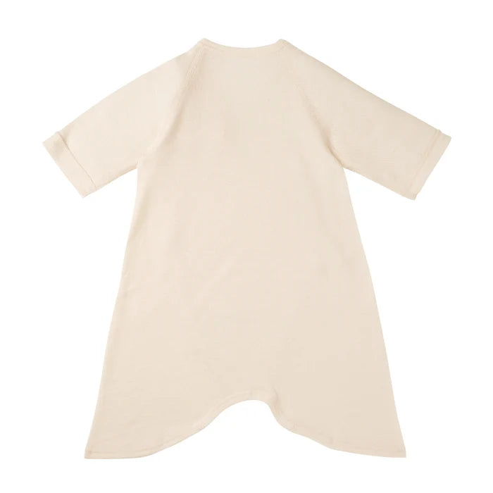 GOTS Organic Cotton Wrap-Front Baby Undersuit