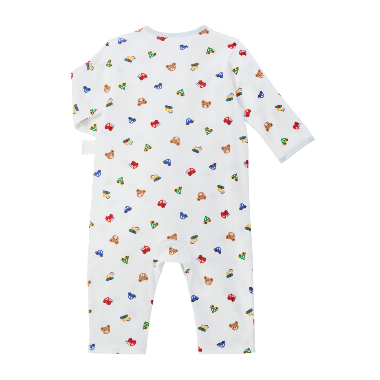 Pucchi & Car Print Front-Opening Baby Bodysuit