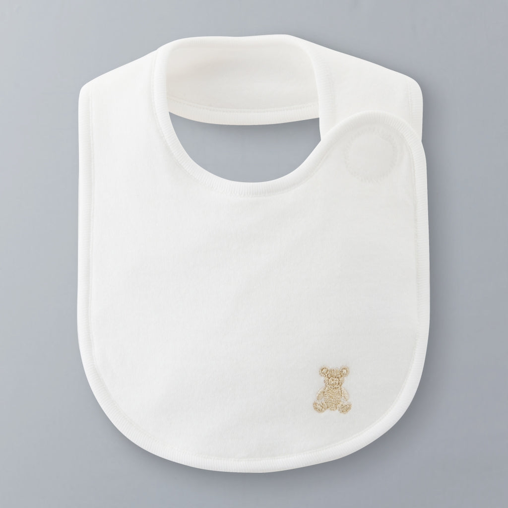 Sea Island Cotton Knit-Gauze Baby Bib