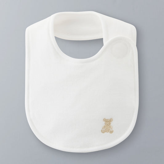 Sea Island Cotton Knit-Gauze Baby Bib