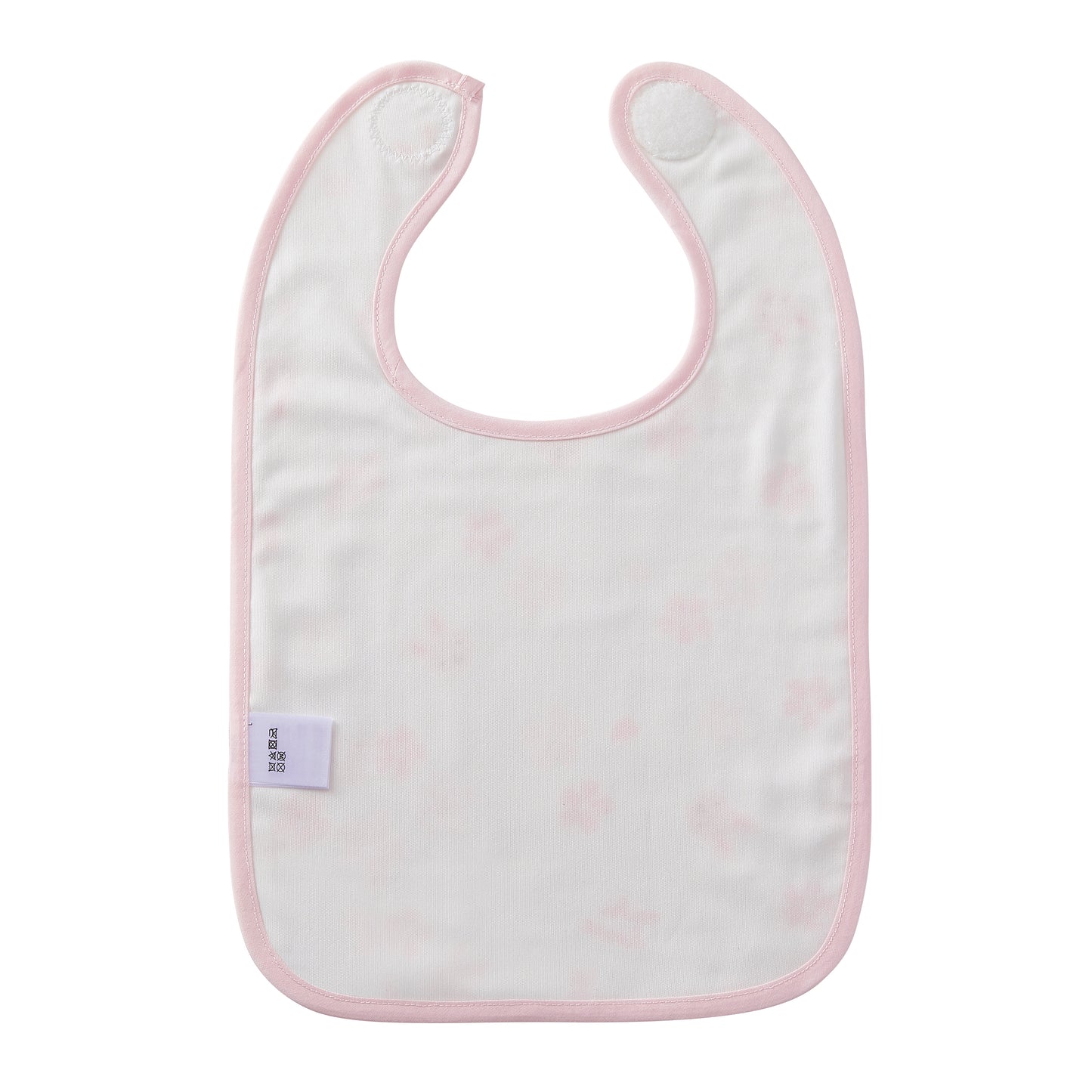 Double Weave Gauze Bib with Lining - Cherry blossom motif