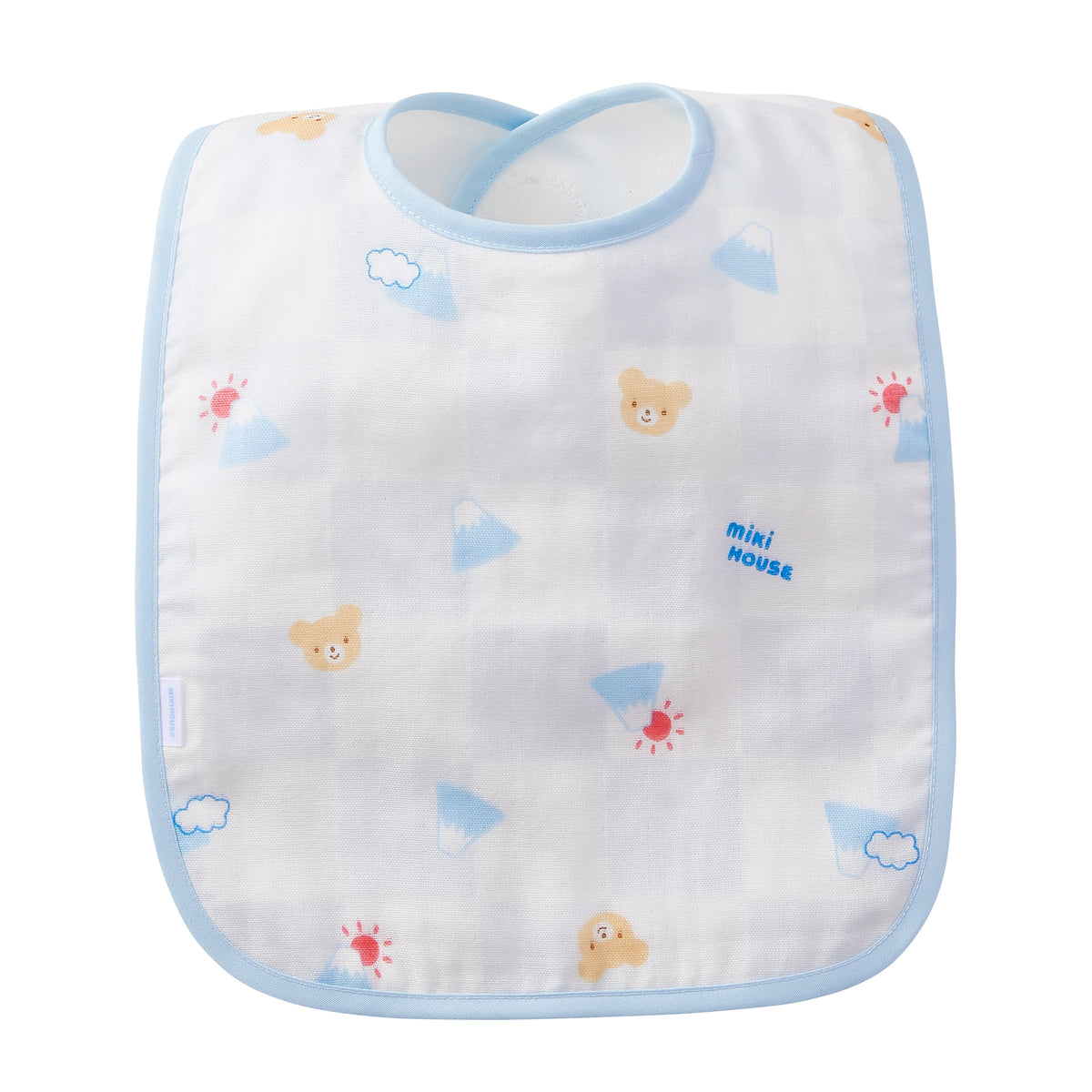 Double Weave Gauze Bib Lining Mount Fuji motif