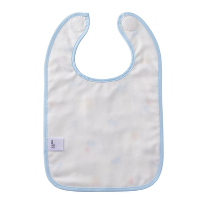 Double Weave Gauze Bib with Lining - Mount Fuji motif