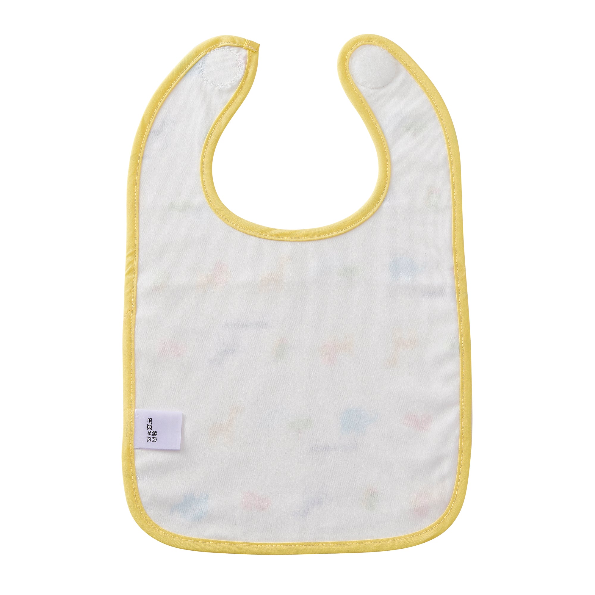 Double Weave Gauze Bib with Lining - Friendly animal motif