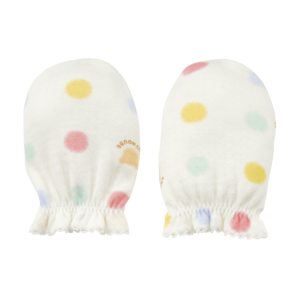 PureVeil Newborn Mittens 'sMulticolour Dots