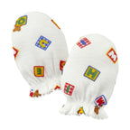 PureVeil Baby Mittens 'sMulti-Dot & Block Logo
