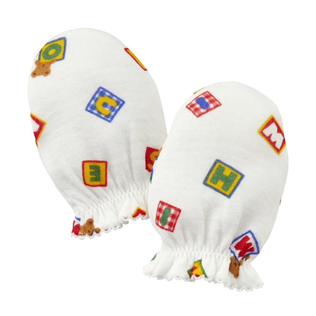 PureVeil Baby Mittens 'sMulti-Dot & Block Logo