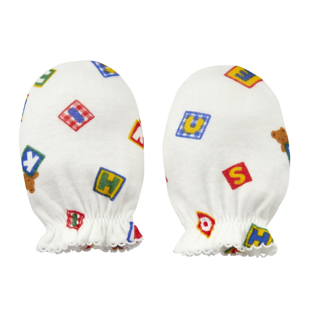PureVeil Baby Mittens 'sMulti-Dot & Block Logo
