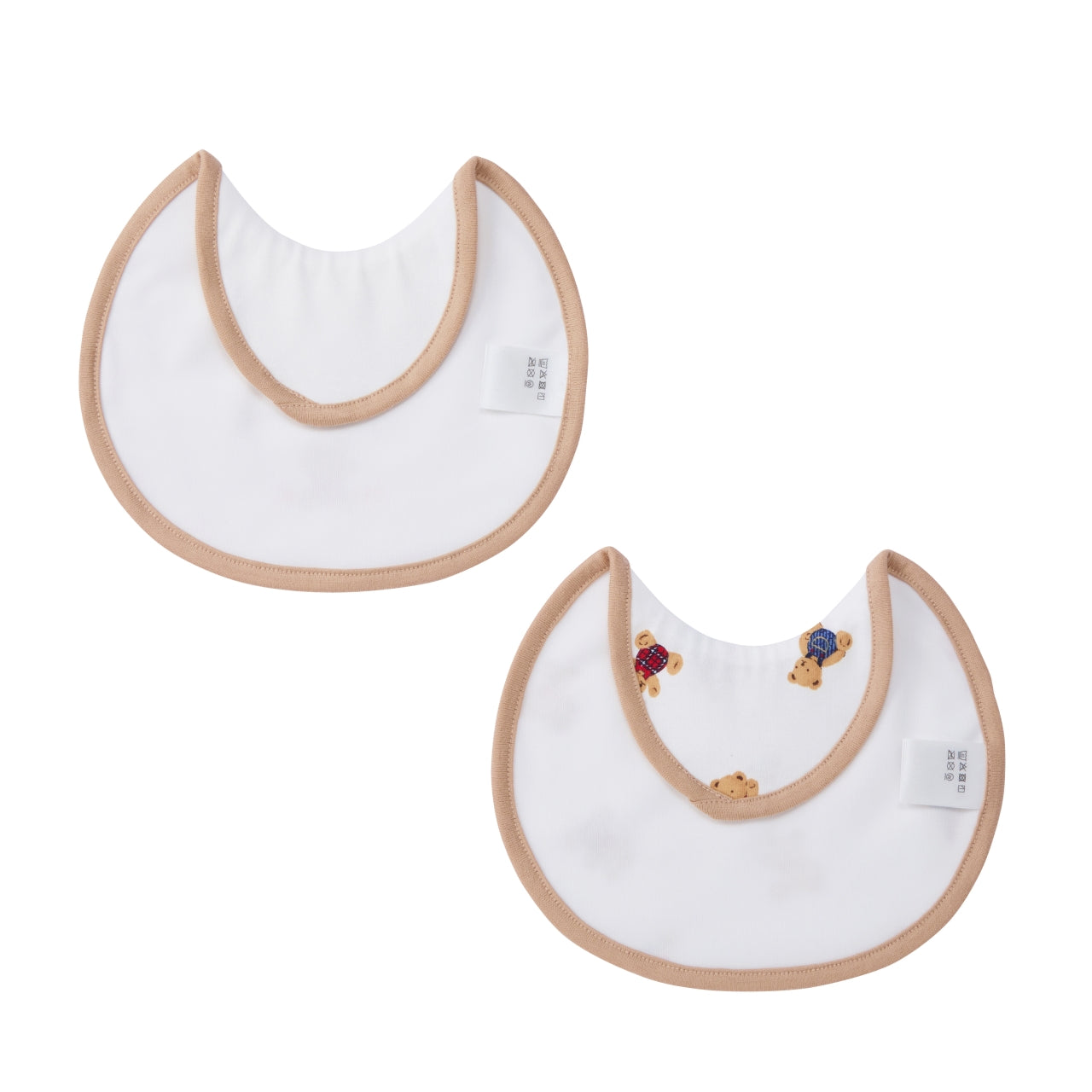MIKI HOUSE Bear Nursing Bib Set