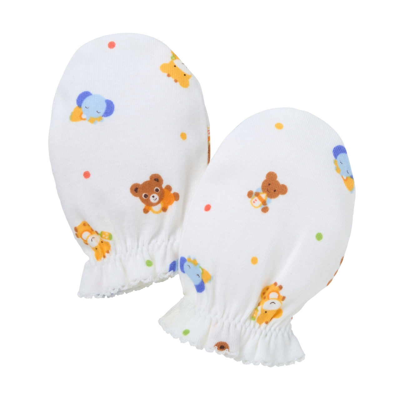 Pureveil Cotton Newborn Mittens - Pucchi Prints