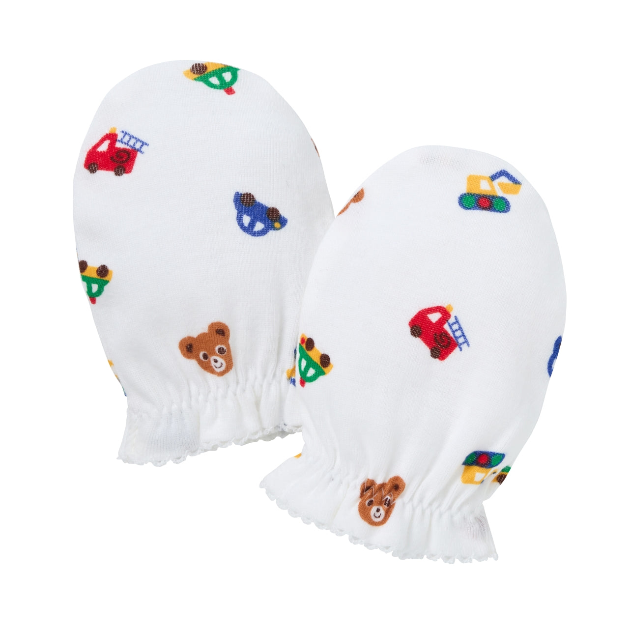 Pureveil Cotton Newborn Mittens - Pucchi Prints