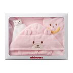 Soft Touch Untwisted Yarn Pile Bath Poncho Set