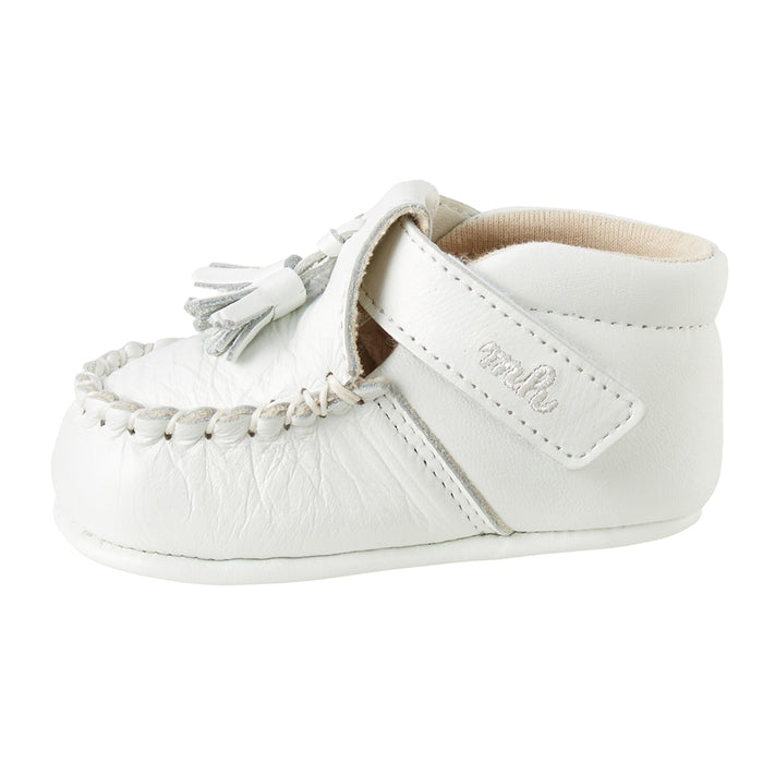 Pure White Pre-walking Shoes