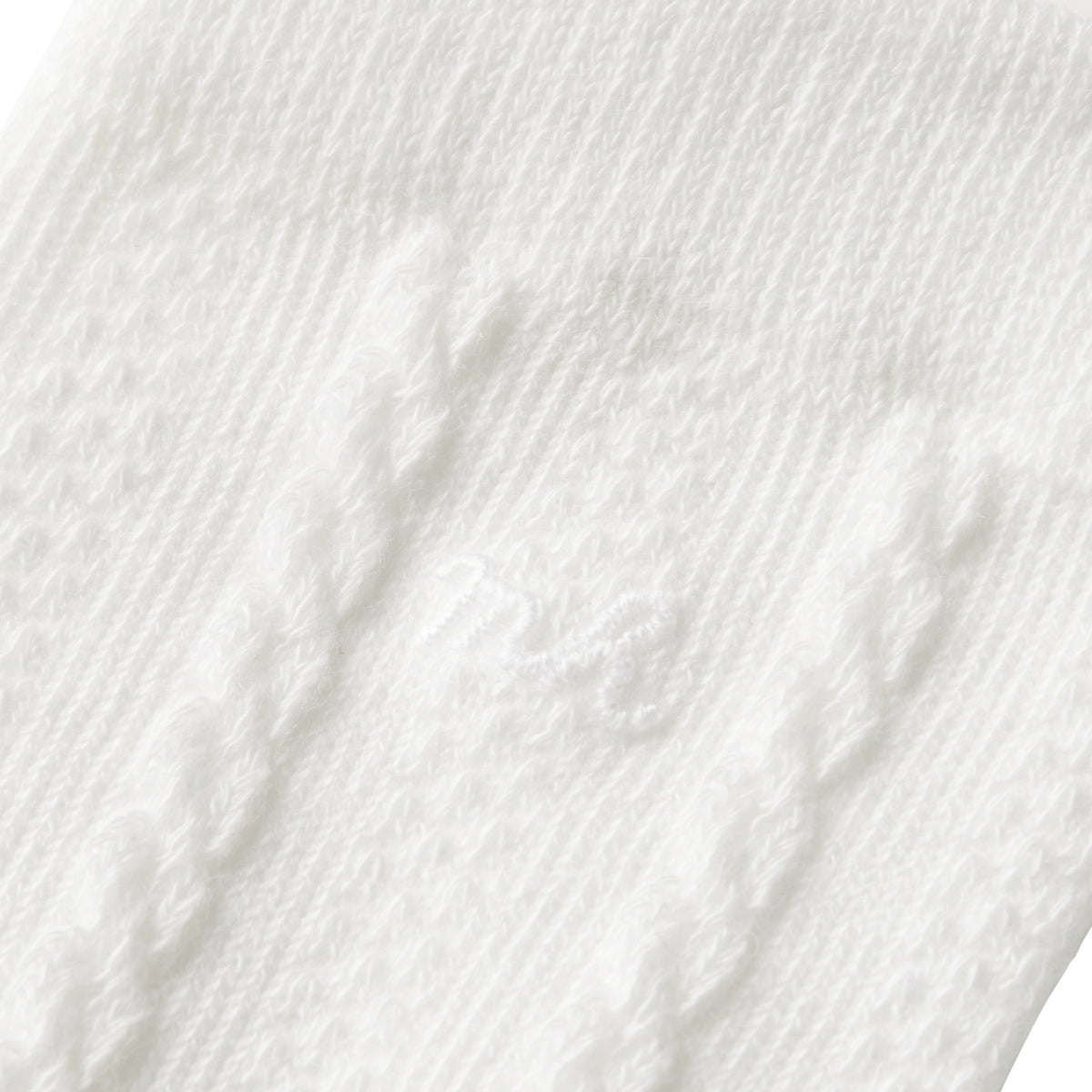 Classic Cable-Knit Baby Socks