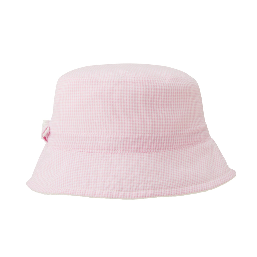 Reversible Seersucker & Pile Summer Hat