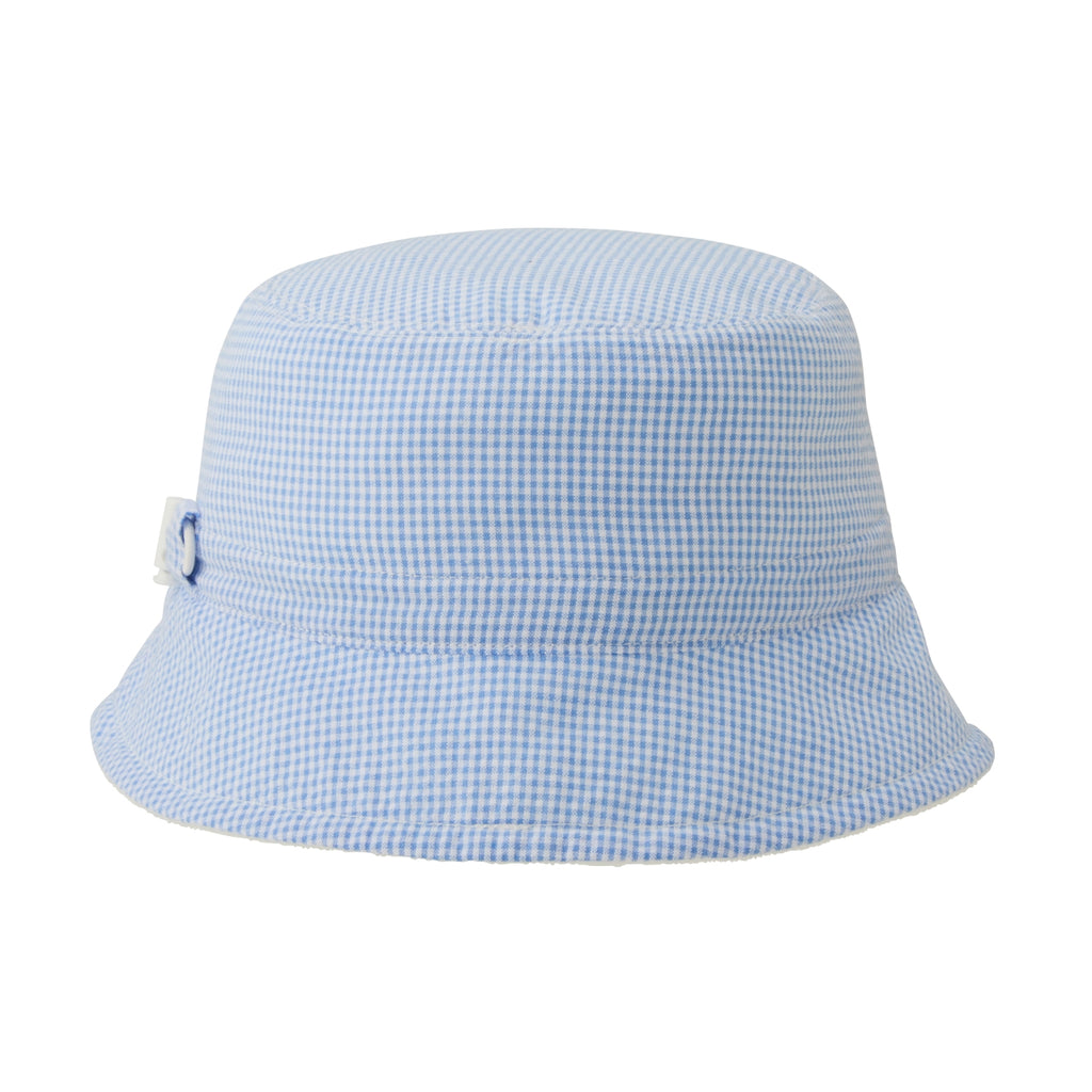 Reversible Seersucker & Pile Summer Hat