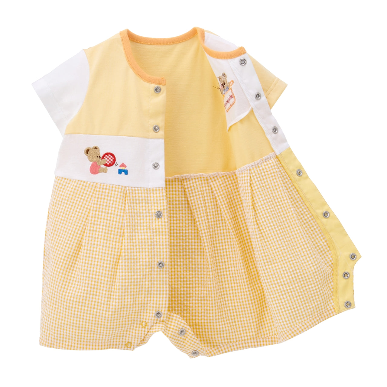 Short Gingham All-in-One Rompers