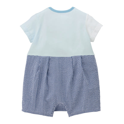 Short Gingham All-in-One Rompers