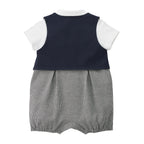 Tuxedo-Inspired Style Onesie for Summer