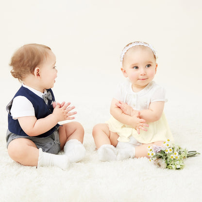 Tuxedo-Inspired Style Onesie for Summer