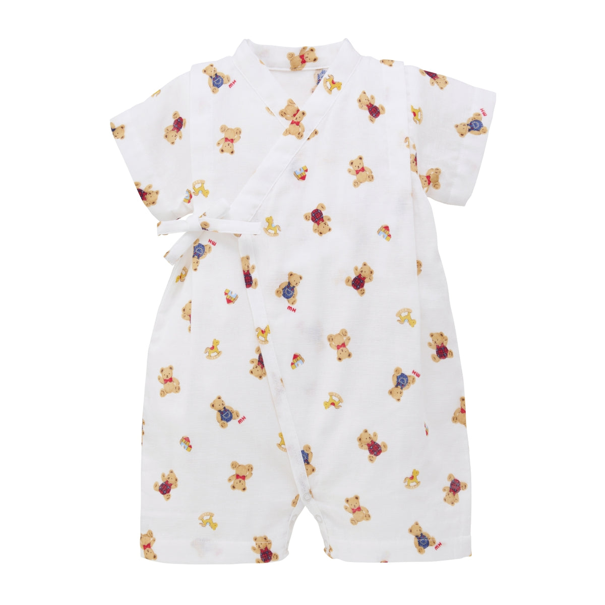 MIKI HOUSE Bear Collection Double Gauze Jinbei All