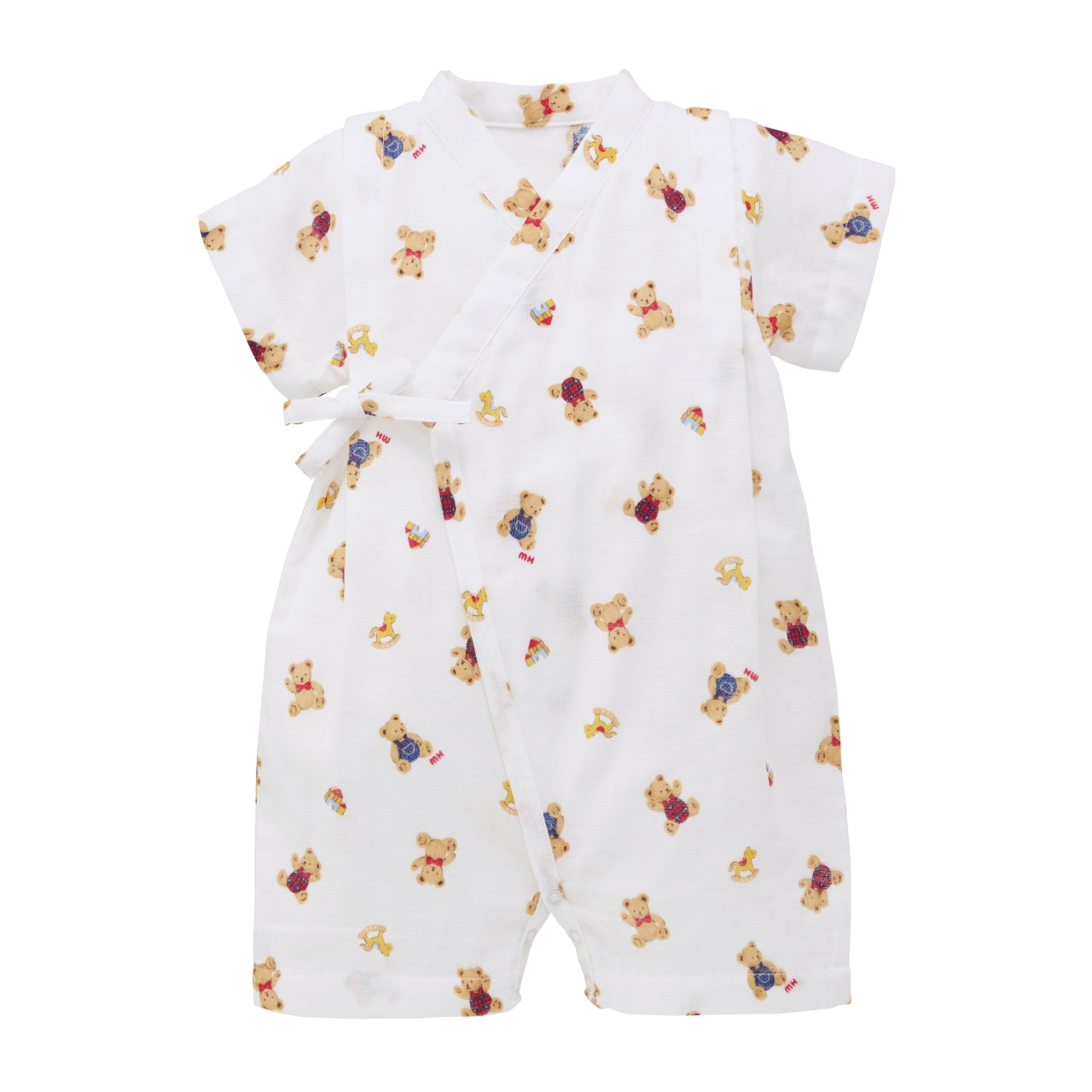 MIKI HOUSE Bear Collection Double Gauze Jinbei All