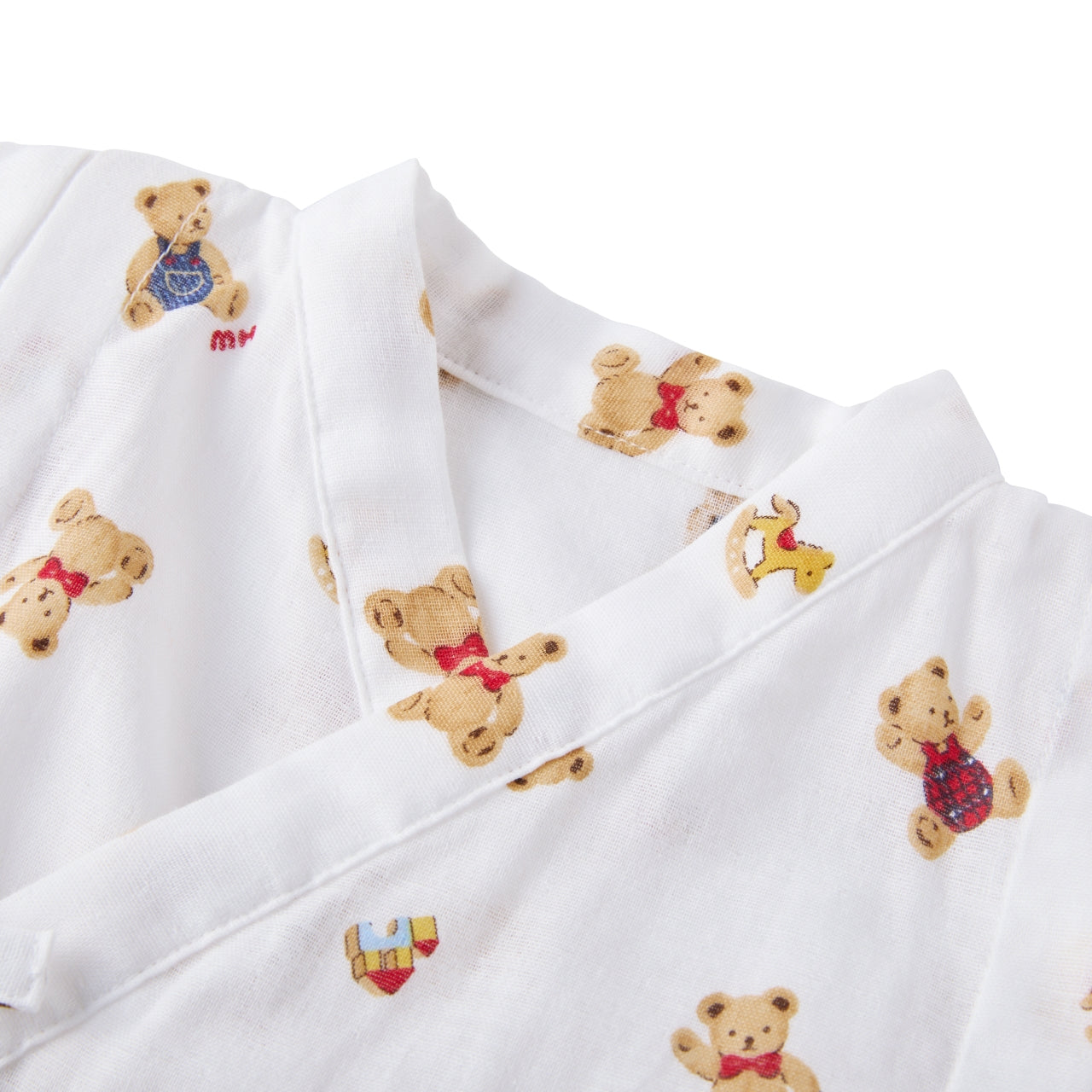 MIKI HOUSE Bear Collection Double Gauze Jinbei All