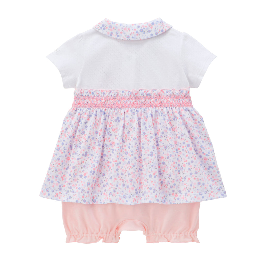 Baby Bunny and Floral Pattern Playsuit