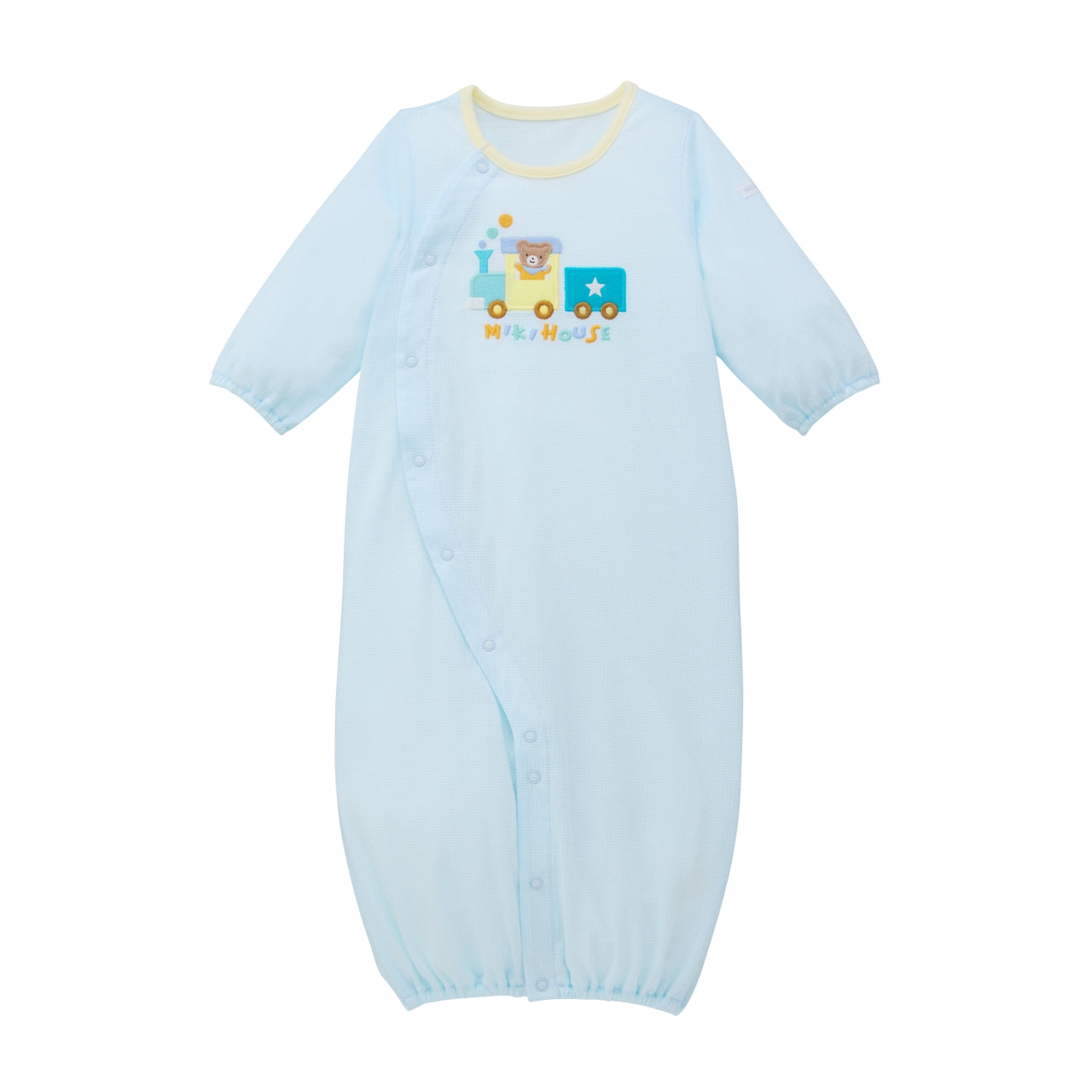 Convertible Newborn Tuck Piqué Coverall
