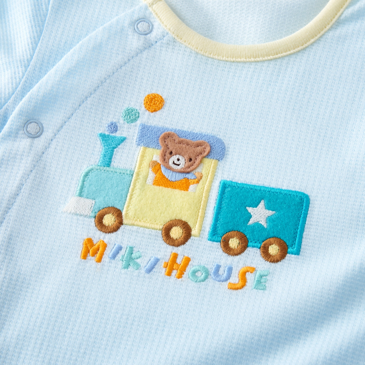 Convertible Newborn Tuck Piqué Coverall