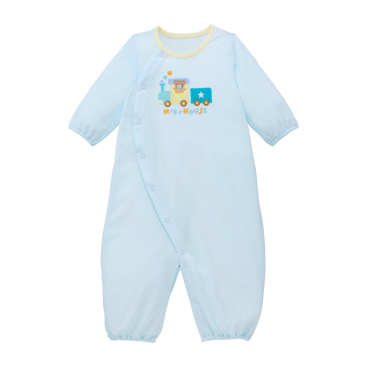 Convertible Newborn Tuck Piqué Coverall