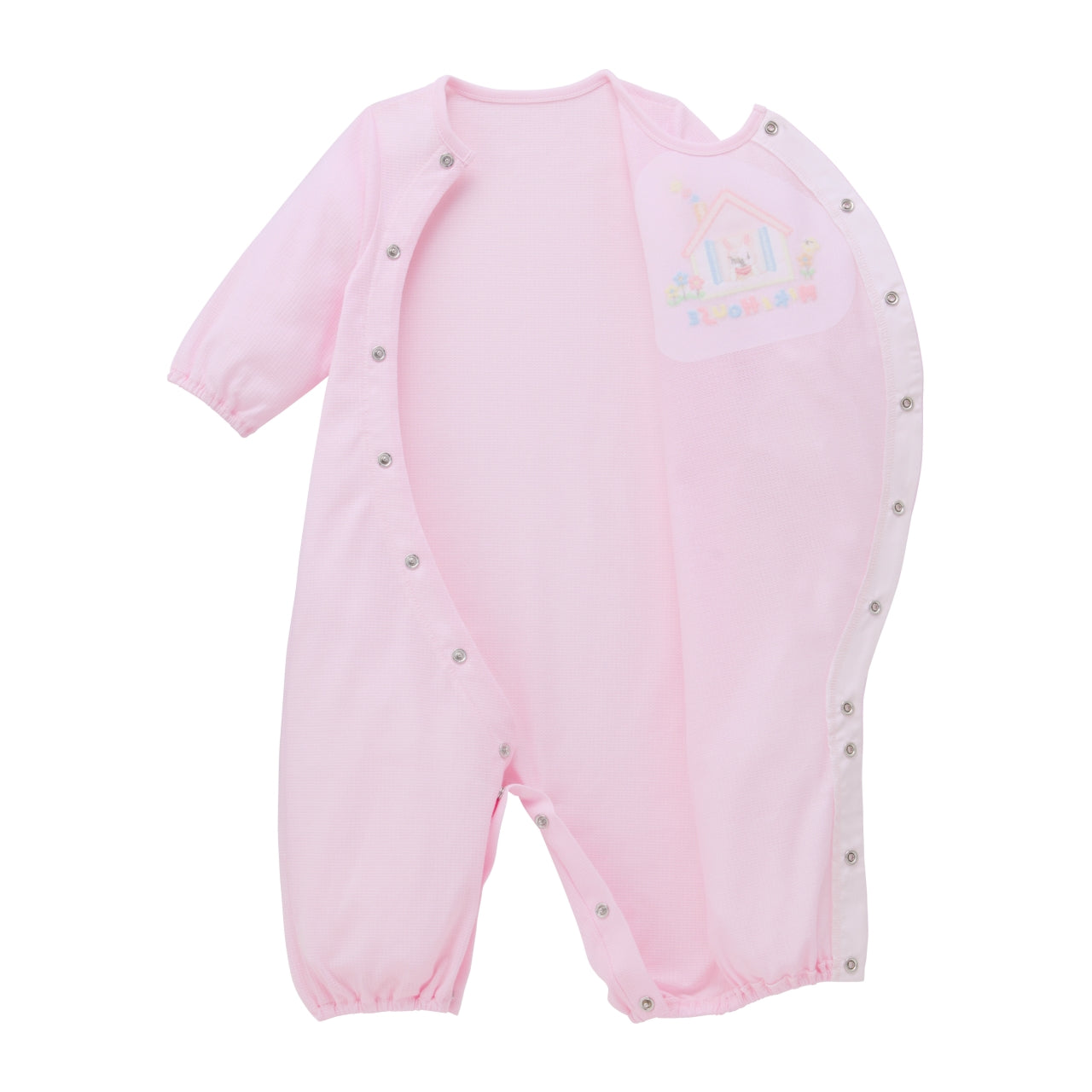 Convertible Newborn Tuck Piqué Coverall