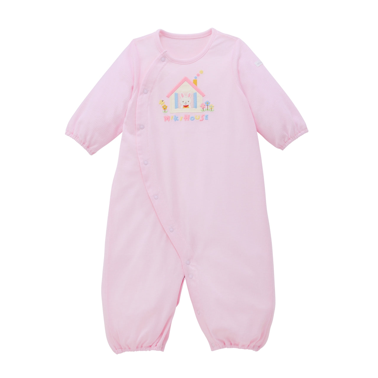 Convertible Newborn Tuck Piqué Coverall