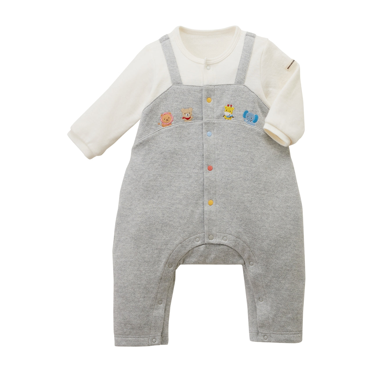 Animal Embroidery Layered-Style Coverall