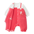 Bunny Motif Overall-Style Coverall