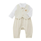 Formal Coverall Set with Waistcoat & Bow Tie