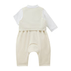 Formal Coverall Set with Waistcoat & Bow Tie
