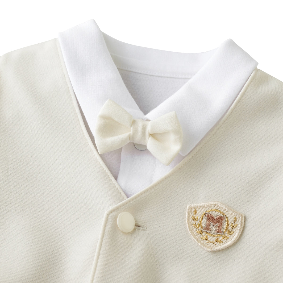 Formal Coverall Set with Waistcoat & Bow Tie