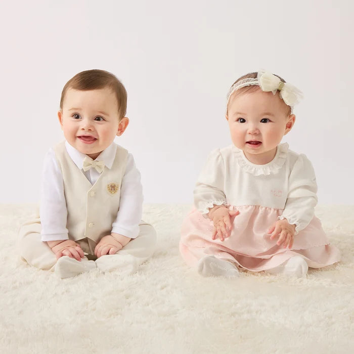 Formal Coverall Set with Waistcoat & Bow Tie