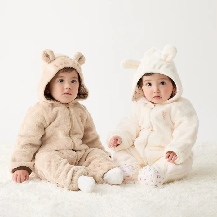 Snuggly Microfur Baby Coverall