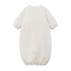 Animal Embroidered Knit-Quilt 2-Way Coverall