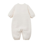 Animal Embroidered Knit-Quilt 2-Way Coverall
