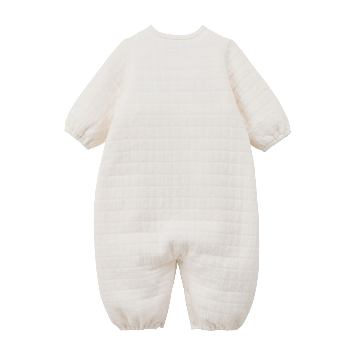Animal Embroidered Knit-Quilt 2-Way Coverall