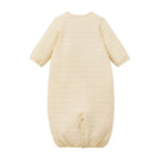 Bear Embroidered Knit-Quilt 2-Way Coverall