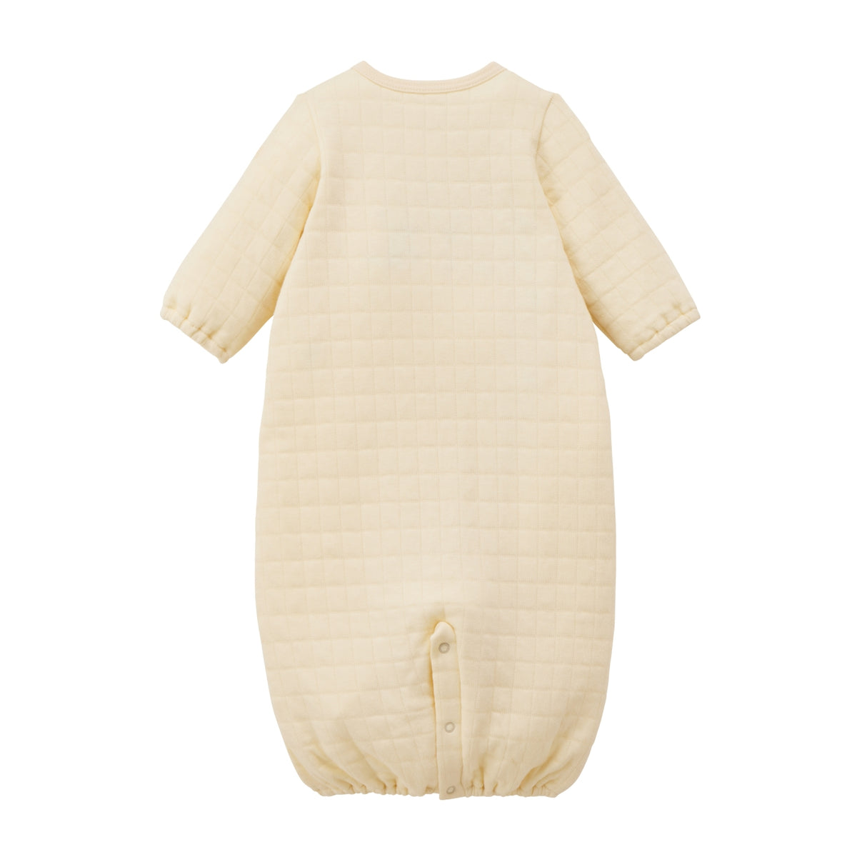 Bear Embroidered Knit-Quilt 2-Way Coverall