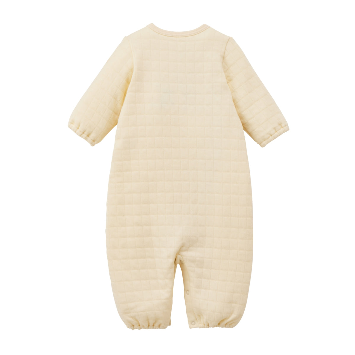 Bear Embroidered Knit-Quilt 2-Way Coverall